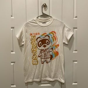 White Animal Crossing New Horizon t-shirt. Women size small.